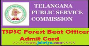 tspsc forest beat officer admit card