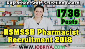 RSMSSB Pharmacist Recruitment